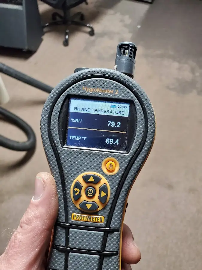 Moisture meter humidity assessment for Fire & Smoke Damage Restoration in Costa Mesa